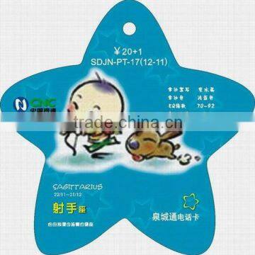 High Quality Irregular Shape Card