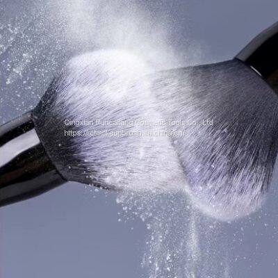 Two-Color Fiber Bristles Powder Brush OEM Personalized Makeup Brushes Custom Makeup Brushes Manufacturer photo-2