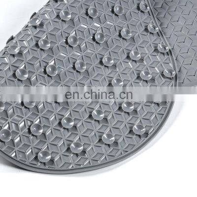 New Arrival Non Slip PVC Bath Mat with Strong Suction Cups for Bathroom