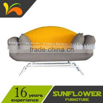 Metal Structure Love Seat Fabric Sofa Bed Furniture