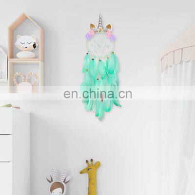 Cheap With Ligjt Items Amethyst Mini Hanging Sun Catchers Flamingo Mandalla Rounds Garden Wholesale Unicorn Dream Catcher photo-2