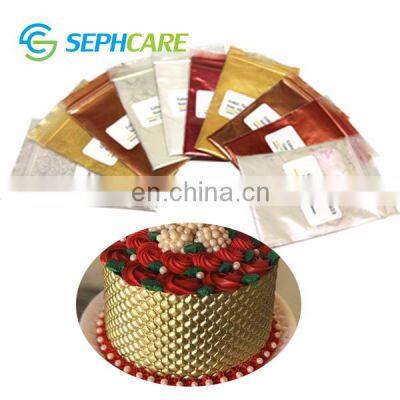 Bakery Ingredients Decorations Cake Sprinkles Gold Metallic Luster Dust Powder Food Grade Pigments photo-3