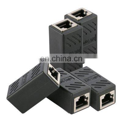 Ethernet Network Adapter Cat 5e Cat5 Cat6 Cat7 8P Female To Female RJ45 Inline Coupler Connector photo-2