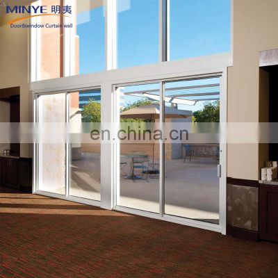 Top quality Aluminum Large Sliding Glass Doors Top Hung Glass Sliding Door