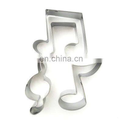 3pcs Music Note Shape Cookie Cutter Set Fondant Cake Decorating Tools Pastry Biscuit Mold Baking Accessories