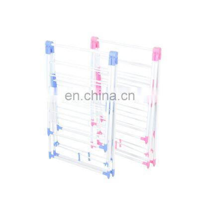 Indoor Outdoor Laundry Rack Foldable Cloth Dryer Stand Iron Spray Paint Clothes Drying Rack photo-3