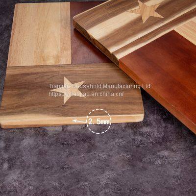 Customized Acacia Wood Splicing Rubber Wood Chopping Board Cutter Vegetable Meat Cheese Kitchen Solid Wooded Cutting Boards