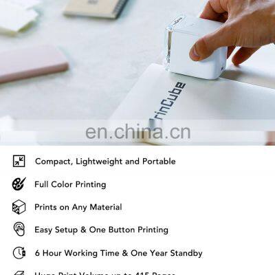Cube Printer WIFI USB Connection Mini Portable Mobile Color Printer Handheld Digital Inkjet Printer photo-3