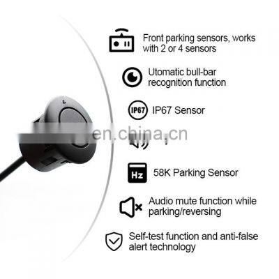 Car Alarms Auto Front Parking Sensor System Backup Radar With 4 Sensors Detector Universal for Vehicles photo-3