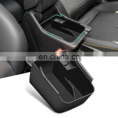 For 2018+ POLO MK6 Car Accessories Center Console Organizer Tray Armrest Storage Box ABS Non-Slip Insert Tray photo-3