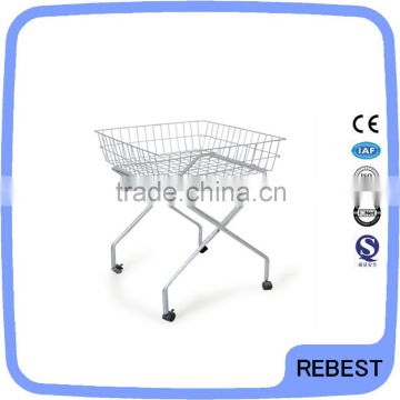 Supermarket promotion cage with wire basket