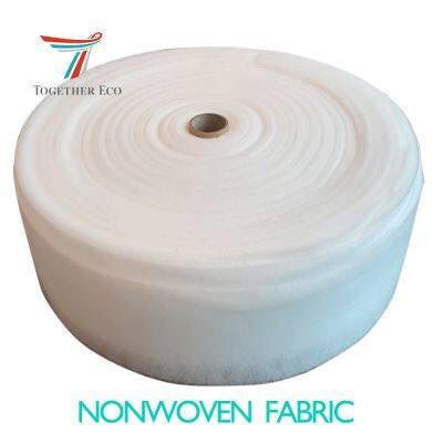 sanitary napkin Double layer whitening 25gsm hot air embossed pearl non woven fabric, absorbent hot air through non-woven fabric for baby diaper