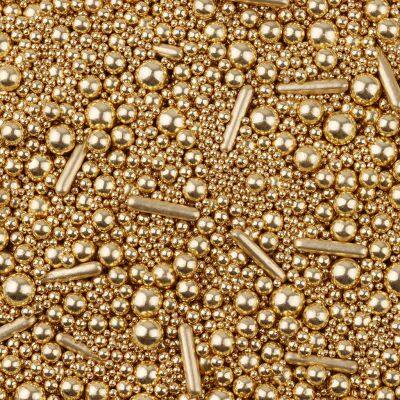 Luxury Party Cake Decorations Edible Gold Metallic Sprinkles for Bakery Decoration Ingredients photo-2