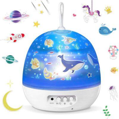 Portable Star Projector Light Rotation Baby Dream Starry Sky Night Light