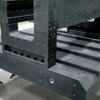 High Precision Marble Mechanical Components Machine Bed Base Guide Beam Threaded Gantry Drilling Processing Customization photo-5