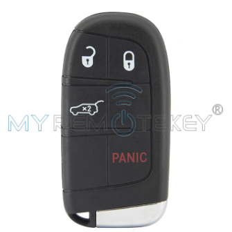 FCC M3N-40821302 Smart key 4 button 434mhz 4A chip for 2015-2021 Jeep compass included SIP22 key blade