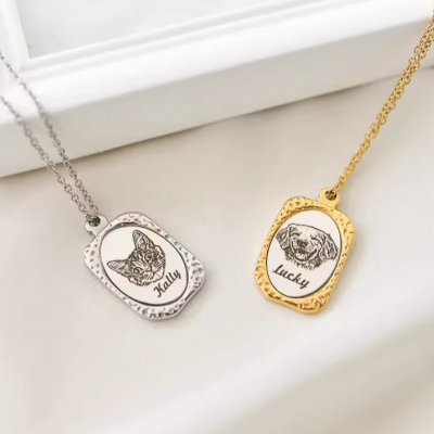 Veterinary Clinic Custom Pet Memorial Necklaces for Client Comfort Gifts photo-5