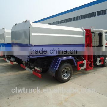 Dongfeng small side load garbage truck,5m3 small size garbage truck