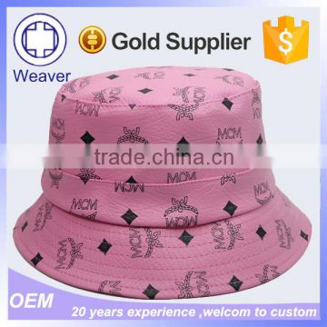 Pink Leather Fabric Pattern Cool Winter Hat Wholesale