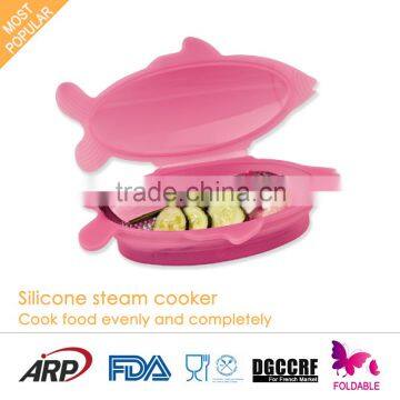 ARP BPA Free Food Grade Silicone Microwavable Steamer