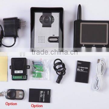 3.5 Inch 2.4GHz Digital Wireless Video Door Phone /wireless Door Bell With 500 Meters Transmission Distance in Open Area photo-3