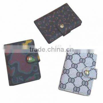 Slim PU leather card wallet