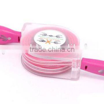 6ft 5 Pin Micro LED Light USB Charging Cable photo-3
