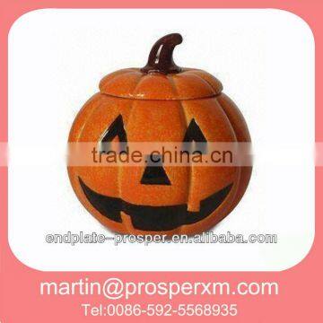 ceramic pumpkins halloween candy jars