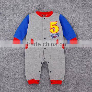 wholesale July 4th 100% cotton baby boy one piece clothes, kids boy cool baseball overall autumn for 0-18M,infant boys clothes