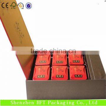 CMYK Printing Handmade Paper Moon Cake Box With Window