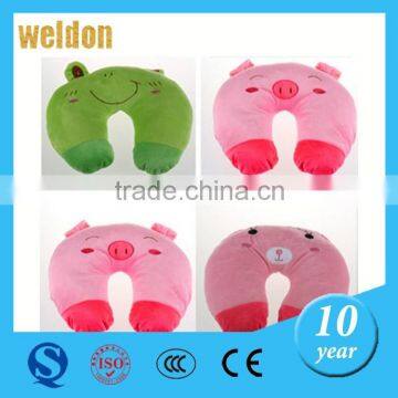 2015 Portable Outdoor Camping Folding Air Inflatable U Shape Neck Blow Up Cushion Flocking Travel Business Pillow photo-6