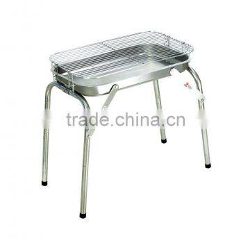 Folding charcoal barbeque grills