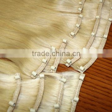 most popular Brazilian human hair weft with micro ring silicone