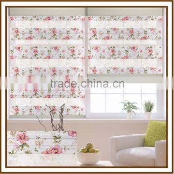 Printed roller shades and day night shades seven folded blinds polyester roller shade fabric