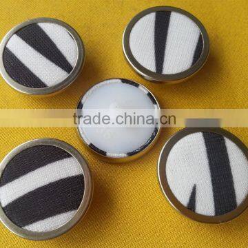 Metal Ring Fabric Covered Shank Button -- F1522 photo-3