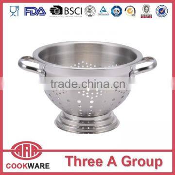 Stainless Steel Colander with handle fruit holder