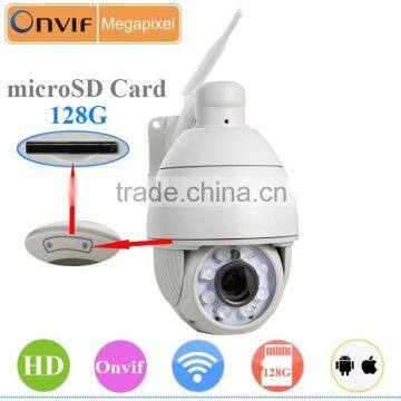 720P Pan/Tilt Zoom waterproof security camera outdoor