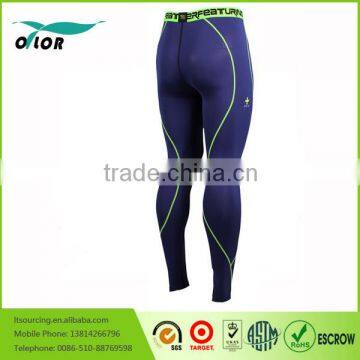 Skin Tights Compression Leggings Base Layer Grey Running Pants Mens