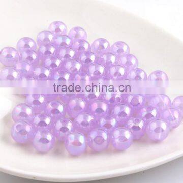 Light Purple Color New 2016 6MM to 20MM Stock Round Acrylic Jelly AB Beads for Chunky Necklace Wholesales Jewelry Paypal accept