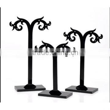 2015 Black Acrylic Earring Tree Shaped Jewelry Display Stand Holder photo-3