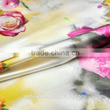 Pure Silk Fabric Printed Fabric Charmeuse Silk Satin Fabric 100% Silk Fabirc photo-6