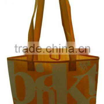 2013 luxury degradable non woven bag w long handle