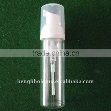 60ml cosmetic bottle, plated foam pump 30mm