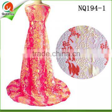 lace market in guangzhou african lace fabrics embroidery french lace fabric NQ194-1