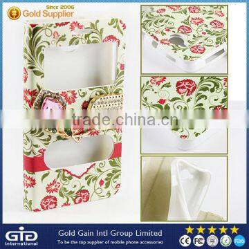 [GGIT] Pastoral wind Double Window Diamond Decoration PU+TPU Case for BMOBILE AX650 With a lock