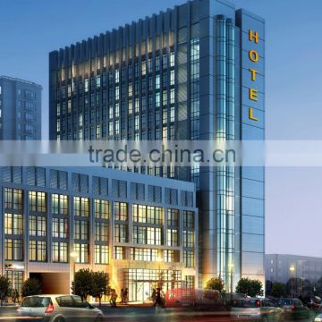 PVDF Aluminum frame exterior curtain wall design