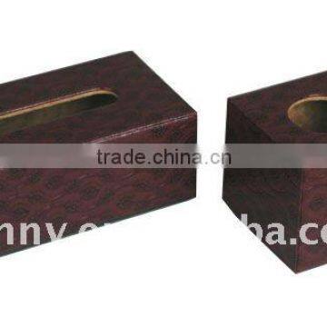 Advertising Rectangle Leather Tissue Case