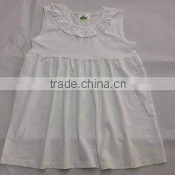 Top Fashion Remake Designer Kids Clothes Girls Ruffle Top Sleeveless Red Fancy Tops for Girls photo-6