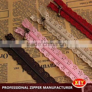 2015 hot sale cfc lace zipper , wedding dress zipper