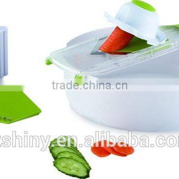 2016 Premium Kitchenware Plastic V-Blade Slicer Stainless Steel Mandoline Slicer With Changeable Blade photo-2